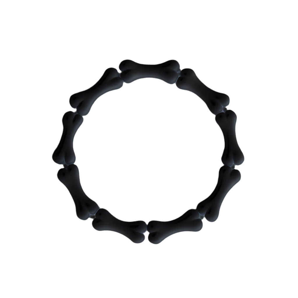 BLACK BONE BRACELET