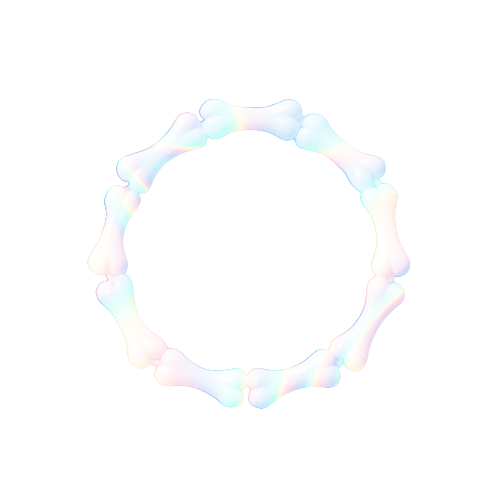 HOLO WHITE BONE BRACELET